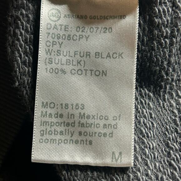 AG Adriano Goldschmied Men's Hooded Faded Black Sweatshirt M Medium NWOT - Picture 7 of 7